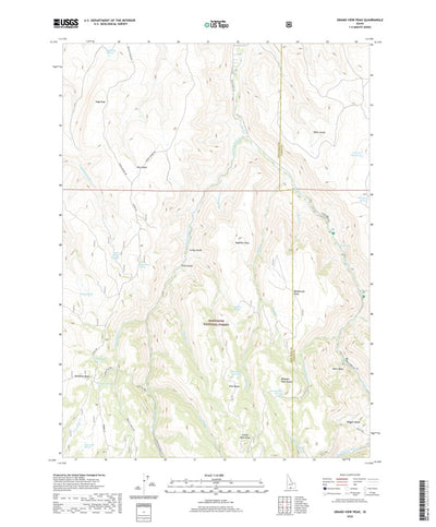 United States Geological Survey Grand View Peak, ID (2020, 24000-Scale) digital map