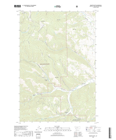 United States Geological Survey Granite Butte, MT (2020, 24000-Scale) digital map