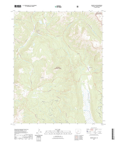 United States Geological Survey Granite Lake, CO (2022, 24000-Scale) digital map