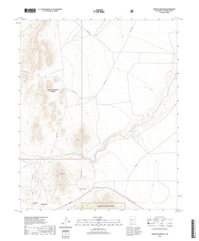 United States Geological Survey Granite Mountain, NM (2020, 24000-Scale) digital map