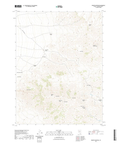 United States Geological Survey Granite Mountain, NV (2021, 24000-Scale) digital map