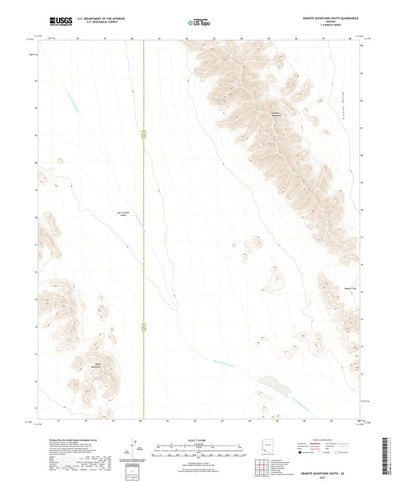 United States Geological Survey Granite Mountains South, AZ (2021, 24000-Scale) digital map