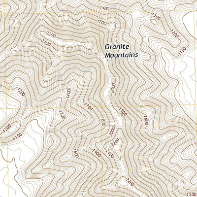 United States Geological Survey Granite Mountains South, AZ (2021, 24000-Scale) digital map
