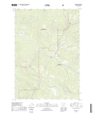 United States Geological Survey Granite, OR (2020, 24000-Scale) digital map