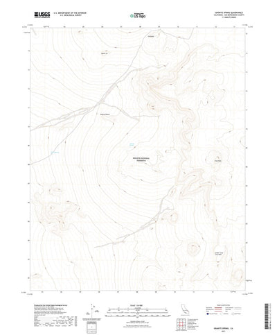United States Geological Survey Granite Spring, CA (2021, 24000-Scale) digital map