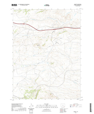 United States Geological Survey Granite, WY (2021, 24000-Scale) digital map