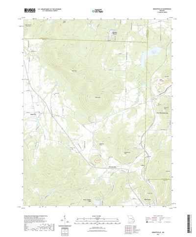 United States Geological Survey Graniteville, MO (2021, 24000-Scale) digital map