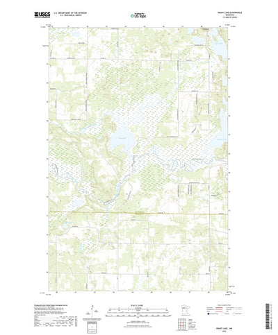 United States Geological Survey Grant Lake, MN (2022, 24000-Scale) digital map