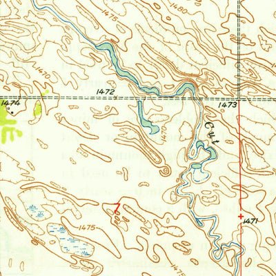 United States Geological Survey Granville NE, ND (1949, 24000-Scale) digital map