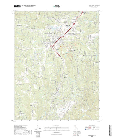 United States Geological Survey Grass Valley, CA (2022, 24000-Scale) digital map