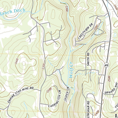 United States Geological Survey Grass Valley, CA (2022, 24000-Scale) digital map