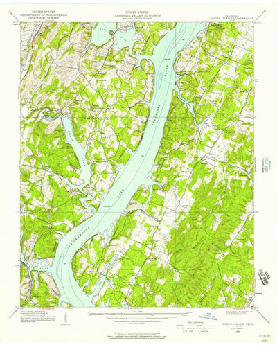 United States Geological Survey Grasshopper Creek, TN (1939, 24000-Scale) digital map
