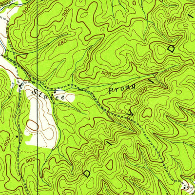 United States Geological Survey Grasshopper Creek, TN (1939, 24000-Scale) digital map