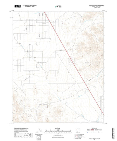 United States Geological Survey Grasshopper Junction, AZ (2021, 24000-Scale) digital map