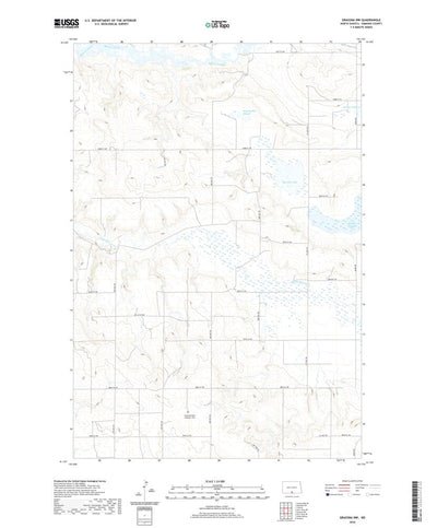 United States Geological Survey Grassna NW, ND (2020, 24000-Scale) digital map