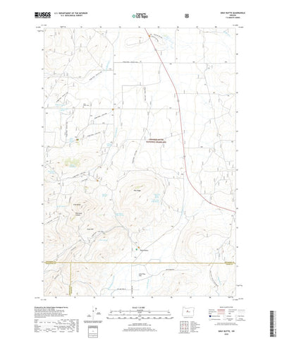United States Geological Survey Gray Butte, OR (2020, 24000-Scale) digital map