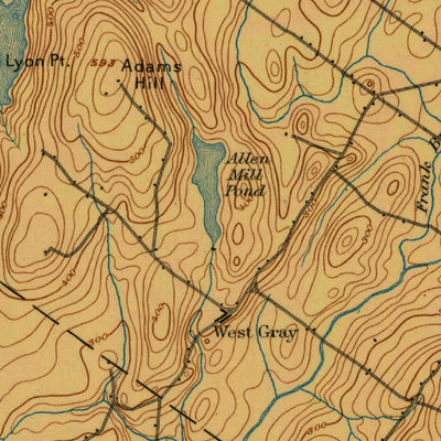 United States Geological Survey Gray, ME (1894, 62500-Scale) digital map