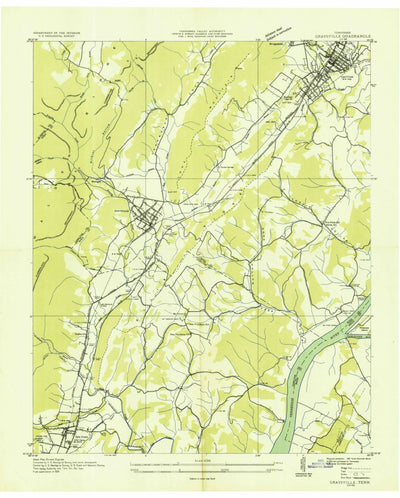 United States Geological Survey Graysville, TN (1935, 24000-Scale) digital map