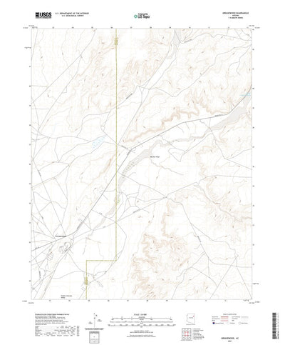 United States Geological Survey Greasewood, AZ (2021, 24000-Scale) digital map