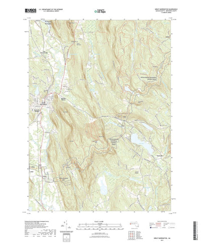 United States Geological Survey Great Barrington, MA (2021, 24000-Scale) digital map