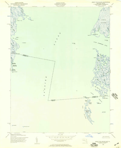 United States Geological Survey Great Fox Island, VA-MD (1942, 24000-Scale) digital map