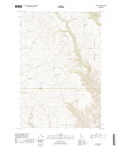 United States Geological Survey Green Knob, ID (2020, 24000-Scale) digital map