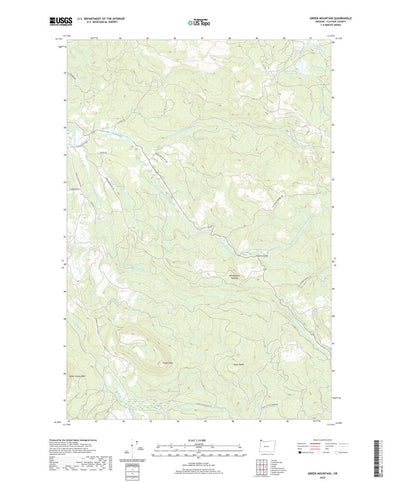 United States Geological Survey Green Mountain, OR (2020, 24000-Scale) digital map
