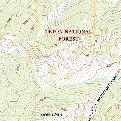 United States Geological Survey Green Mountain, WY (2021, 24000-Scale) digital map