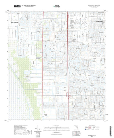 United States Geological Survey Greenacres City, FL (2021, 24000-Scale) digital map