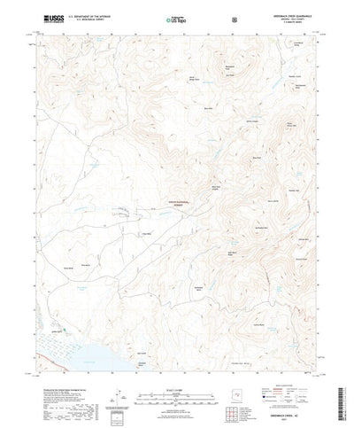 United States Geological Survey Greenback Creek, AZ (2021, 24000-Scale) digital map