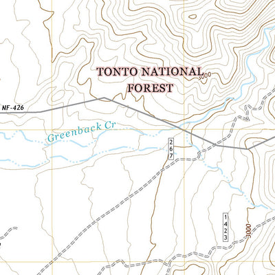 United States Geological Survey Greenback Creek, AZ (2021, 24000-Scale) digital map