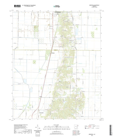 United States Geological Survey Greenfield, AR (2020, 24000-Scale) digital map