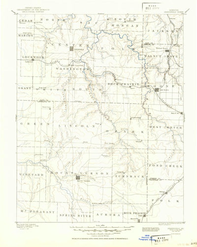 United States Geological Survey Greenfield, MO (1886, 125000-Scale) digital map