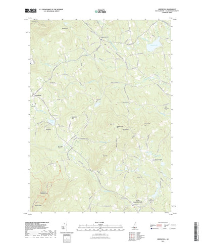 United States Geological Survey Greenfield, NH (2021, 24000-Scale) digital map