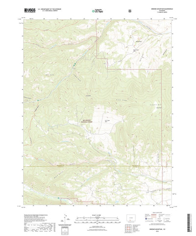 United States Geological Survey Greenie Mountain, CO (2022, 24000-Scale) digital map