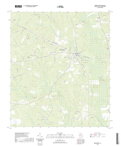 United States Geological Survey Greensburg, LA (2020, 24000-Scale) digital map