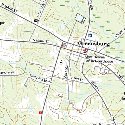 United States Geological Survey Greensburg, LA (2020, 24000-Scale) digital map
