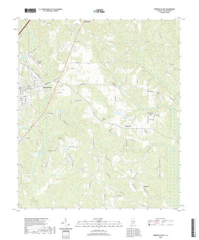 United States Geological Survey Greenville East, AL (2020, 24000-Scale) digital map