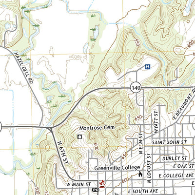 United States Geological Survey Greenville, IL (2021, 24000-Scale) digital map