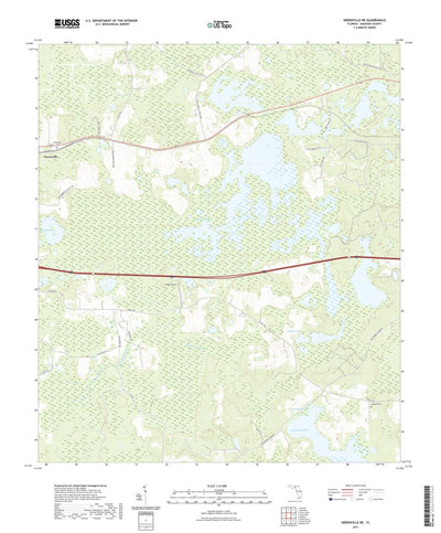 United States Geological Survey Greenville NE, FL (2021, 24000-Scale) digital map