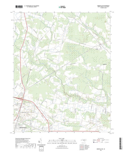 United States Geological Survey Greenville NE, NC (2022, 24000-Scale) digital map