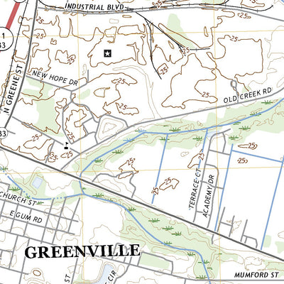 United States Geological Survey Greenville NE, NC (2022, 24000-Scale) digital map