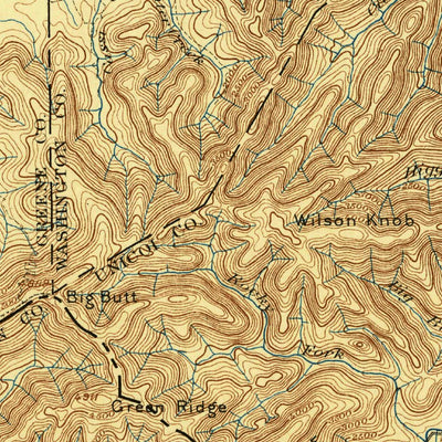 United States Geological Survey Greenville, TN-NC (1896, 125000-Scale) digital map