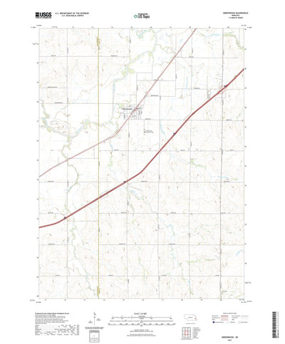 United States Geological Survey Greenwood, NE (2021, 24000-Scale) digital map