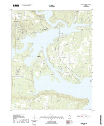 United States Geological Survey Greers Ferry, AR (2020, 24000-Scale) digital map