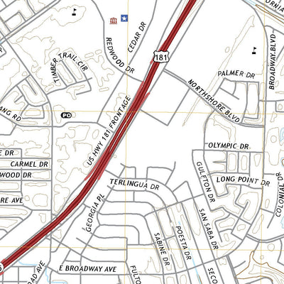 United States Geological Survey Gregory, TX (2022, 24000-Scale) digital map