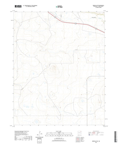 United States Geological Survey Grenville SW, NM (2020, 24000-Scale) digital map