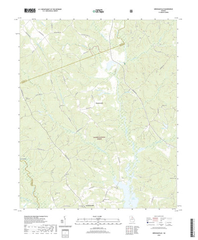 United States Geological Survey Greshamville, GA (2020, 24000-Scale) digital map