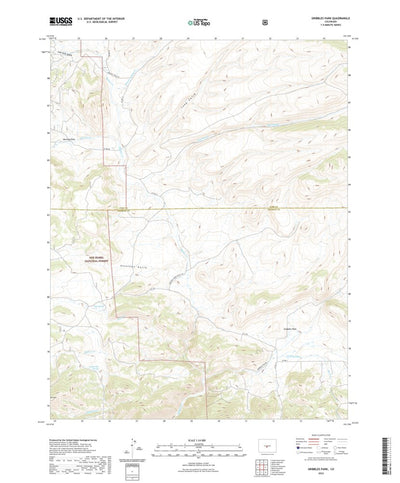 United States Geological Survey Gribbles Park, CO (2022, 24000-Scale) digital map