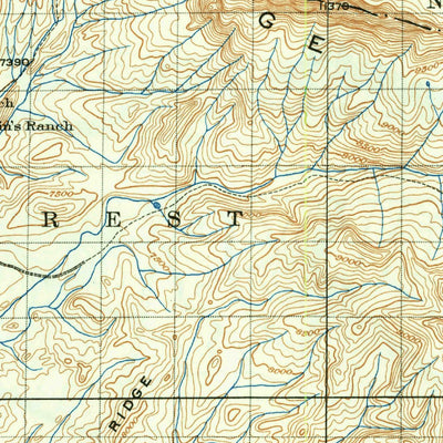 United States Geological Survey Gros Ventre, WY (1910, 125000-Scale) digital map